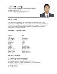 20 Sample Resume For Ojt Marketing Management Students