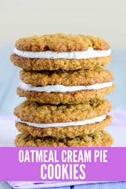 Oatmeal Cream Pie Cookies Recipe Easy Oatmeal Homemade Oatmeal Oatmeal Cream Pies