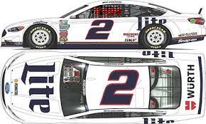 Keselowski goes from one of his best nascar tracks on sunday to the great unknown of. 2017 Brad Keselowski 2 Miller Lite Paint Scheme Nascar Carreras Autos