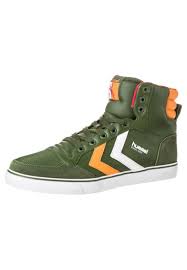 Hummel Stadil High Baskets Montantes Vert Zalando Fr