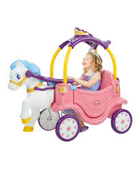 Little Ones Will Rule Over Their Kingdom In This Magical Horse And Carriage They Can Ride It By Themselves Or Adults C Princess Toys Little Tikes Ride On Toys