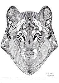 Wolf Ben Kwok Heerlijk Allerlei Lijntjes Trekken Horse Coloring Pages Animal Coloring Pages Zentangle Animals