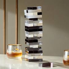 Acrylic Tumbling Tower Reviews Cb2 In 2020 Acrylic Box Acrylic Light In The Dark