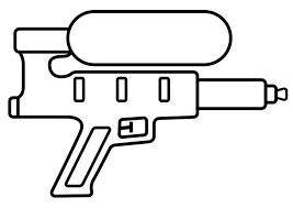 Pin On Water Gun Coloring Pages For Kids
