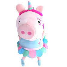 Fiesta Peppa Pig Unicorn 17 Inch Character Plush In 2021 Pig Plush Peppa Pig Plush Unicorn Plush