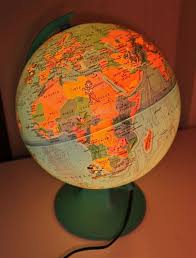 Vintage Globe Mickey Mouse Light Up World Tour Replogle Disney Gc Vintage Globe Globe Light Up