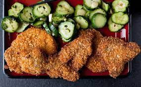 Pork Katsu With Pickled Cucumbers And Shiso Recipe Shiso Recipe Recipes Nyt Cooking