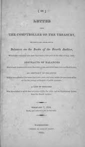Letter from the Comptroller of the Treasury, transmitting abstracts of  balances