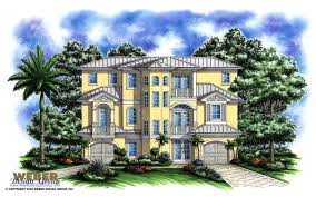 One level duplex house plan: Beach House Plan Narrow Beach Lot Coastal Home Plan 3 Story