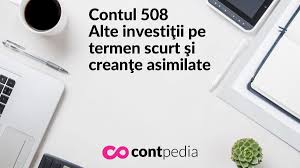 Primesc lunar situatia contului de investitii, care scade cu acest comision de tranzactionare si abonamentul de informatii live. Monografie ContabilÄ Contul 508 Alte InvestiÅ£ii Pe Termen Scurt Si CreanÅ£e Asimilate