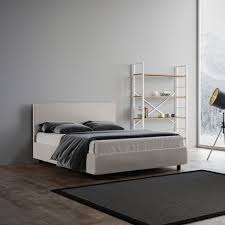 Piedini per letto contenitore in vendita in arredamento e casalinghi: Letto Contenitore Con Testata Rete A Doghe E Piedini In Varie Misure Alto 27 Cm Bianco