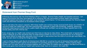 Auto konfigurieren, exklusive angebote erhalten und sparen. Doug Ford On Twitter I Can T Think Of A Better Way To Support The Mapleleafs In This Crucial Game Than Having Our Health Care Heroes Cheer Them On In Person Go Leafs