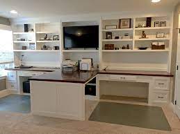 The 10 stylish workspaces, i've selected, offer a range of styles and storage solutions. Custom Home Office Built In Desks Woodmaster Custom Cabinets