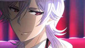 Handsome Anime Game Guys Whit White Silver Hair Teenage boy wearing headphones and listening to music in urban setting. handsome anime game guys whit white