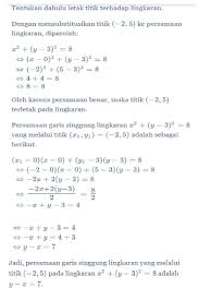Soal Dan Pembahasan Persamaan Lingkaran Ilmusosial Id