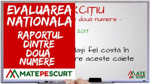 Prima sesiune începe în luna februarie şi nu poate depăşi a doua sesiune începe în luna septembrie şi nu poate depăşi sfîrşitul lunii decembrie. Evaluarea Nationala Raportul Dintre Doua Numere Youtube