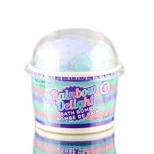 Each bath bomb is rich in moisturizing, detoxifying, muscle relaxing, cruelty free ingredients. Upper Canada Soap Brompton Langley Bath Bomb Rainbow Delight In 2021 Rainbow Delight Bath Bombs Purple Area Rugs