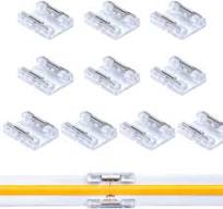 Seamless COB LED Strip Connector 10mm 2Pin Non-Waterproof IP20 Board to Board Middle Gapless Splicer 10 PCS