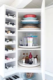 The Tiny Miracle You Need To Organize Your Upper Corner Cabinets Kitchen Corner Cupboard Corner Kitchen Cabinet Kitchen Cupboard Organization