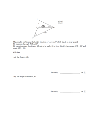 Year 10 11 Trigonometry And Bearings Practice Questions Teaching Resources