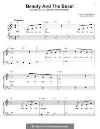 Piano Version Beauty And The Beast Celine Dion And Peabo Bryson Por A Menken Em Musicaneo