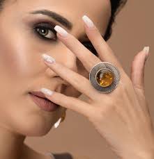 Silver Large Round Ring