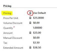 It's already unlocked then how this is showing locked. Microsoft Dynamics Crm Unlock Pricing In Microsoft Dynamics Crm I E At Opportunity Product Quote Product Or Order Product