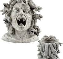 Amazon.com: Darware Maceta de resina con cabeza Medusa ...