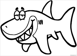 Explore our vast collection of coloring pages. Shark Funny Fish Coloring Pages Fish Coloring Pages Coloring Pages For Kids And Adults
