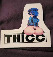 Thicc Booty Anime Sticker - Etsy