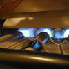 I then point out how the flames are incorrectly rolling inside of the burner box. 1