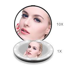 Lighted Travel Makeup Mirror 1x 10x Magnifying Mirror H Https Www Amazon Com Dp B07f68nwsm Ref Travel Makeup Mirror Makeup Mirror Mirror With Led Lights