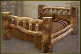 Brand New Classic Rustic Furniture Log Bed Log Furniture Log Bed Rustic Log Furniture