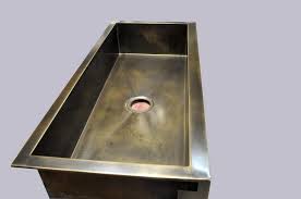 bronze undermount sink patina finish