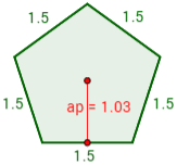 Por uma diferente ótica, podemos dizer, também, que a área pode ser calculada. Pentagono Regular Problemas Resueltos