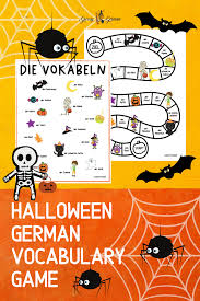 German Halloween Vocabulary Game In 2020 Fun Board Games Halloween Vocabulary Vocabulary Games