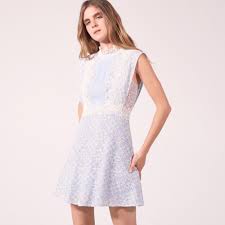 Two Tone Lace Dress Sandro Paris Summer Wedding Outfits Lace Dress Dresses