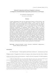Pdf Malasakit Compassion And Damay Empathetic Assistance An Indigenous World Embedded Compensation And Resistance At The Margins