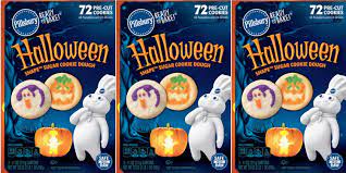 Enriched wheat flour, sugar and/or golden sugar, vegetable oil shortening (palm, high monounsaturated canola and/or soybean oil), water, dried whole eggs (with sodium. Pillsbury Is Selling A 72 Pack Of Pillsbury Halloween Sugar Cookies