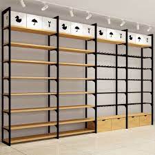 Promising on time delivery in safe & secure packaging, our offered gift racks are acknowledged for their features such as sturdy design, rust resistant surface and durability. Wood Racks Design Gondola Shelf For Boutique Store Display Rack Store Shelves Design Store Design Boutique Store Shelves Display