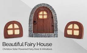 Decorate your home or the yard by creating ambiance with a magical string of lights! Solar Fairy Doors And Windows