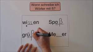 Deutsch > rechtschreibung und zeichensetzung. Wann Schreibe Ich Worter Mit Ss Youtube