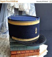 Sale Vintage Gendarme Cap Kepi French Blue Police Hat Size 56 In 2021 Police Hat Hat Sizes Hats