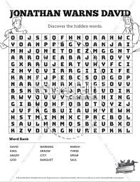 If you like coloring books, you will enjoy this coloring games category. 1 Samuel 20 David And Jonathan Bible Word Search Puzzles Bible Word Search Puzzles