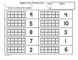 Ten Frames Apples Kindergarten Math Worksheets Free Preschool Math Worksheets Math Worksheets