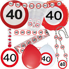 25 oct 2019 by adriana appleseed. 63 Teiliges Party Set 40 Geburtstag