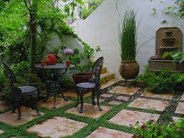 Your yard could use a little sprucing up too. Natural And Eco Friendly Landscaping Wishes Courtyard Gardens Design Spanish Backyard Patio Garden Design