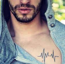 Simple Tattoos For Men Chest Tattoo Men Heartbeat Tattoo Heartbeat Tattoo Design