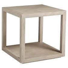 Styling with extending dining tables. Artistica Credence Modern Wire Brushed Whitewash Wood Square Side End Table Wide Over 24 W Kathy Kuo Home