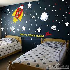 Pin By Laurian Vega On Kid Room Space Themed Bedroom Space Wall Decals Wall Decal Boys Room